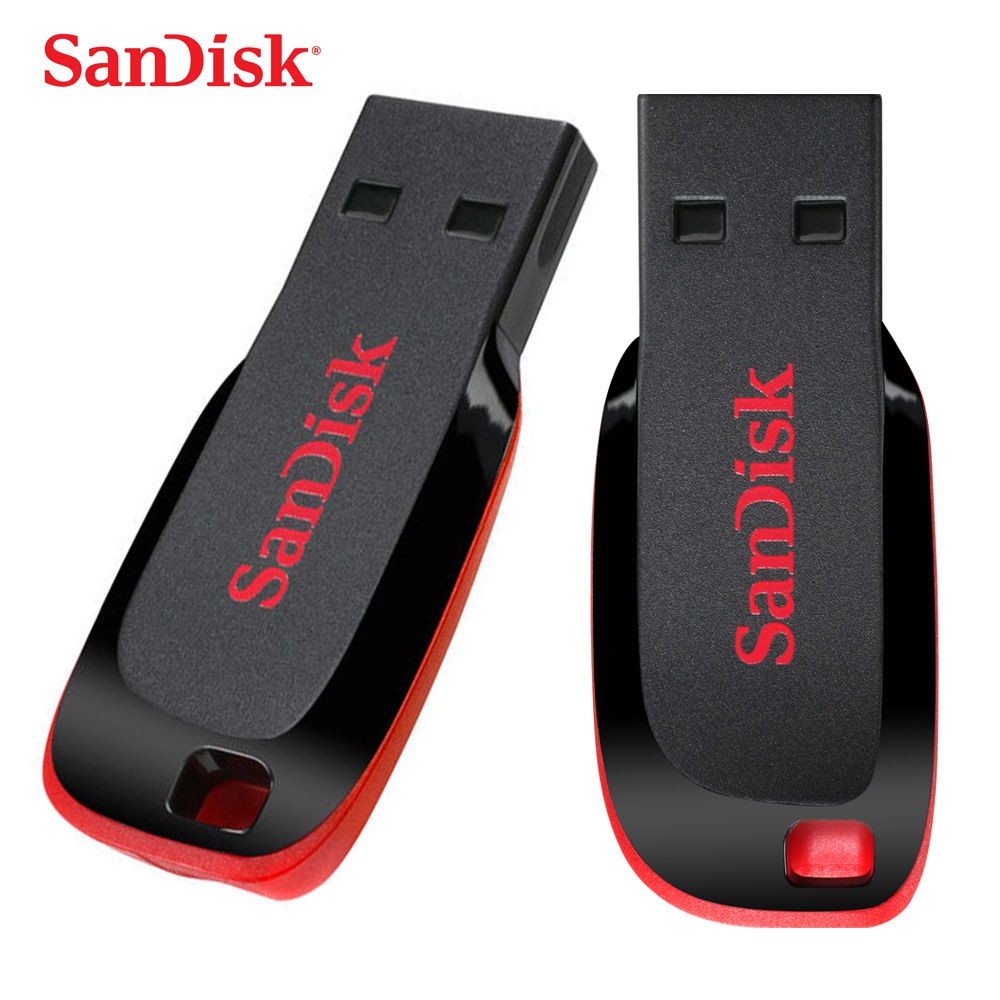 Sandisk Cruzer Blade 8gb 16gb 32gb 64gb 128gb Thumb Drive Flash Usb Drive Usb 2 0 Shopee Singapore