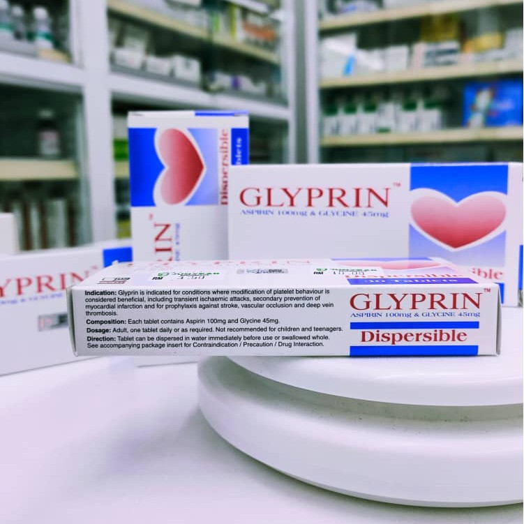 Glyprin aspirin 100mg & glycine 45mg