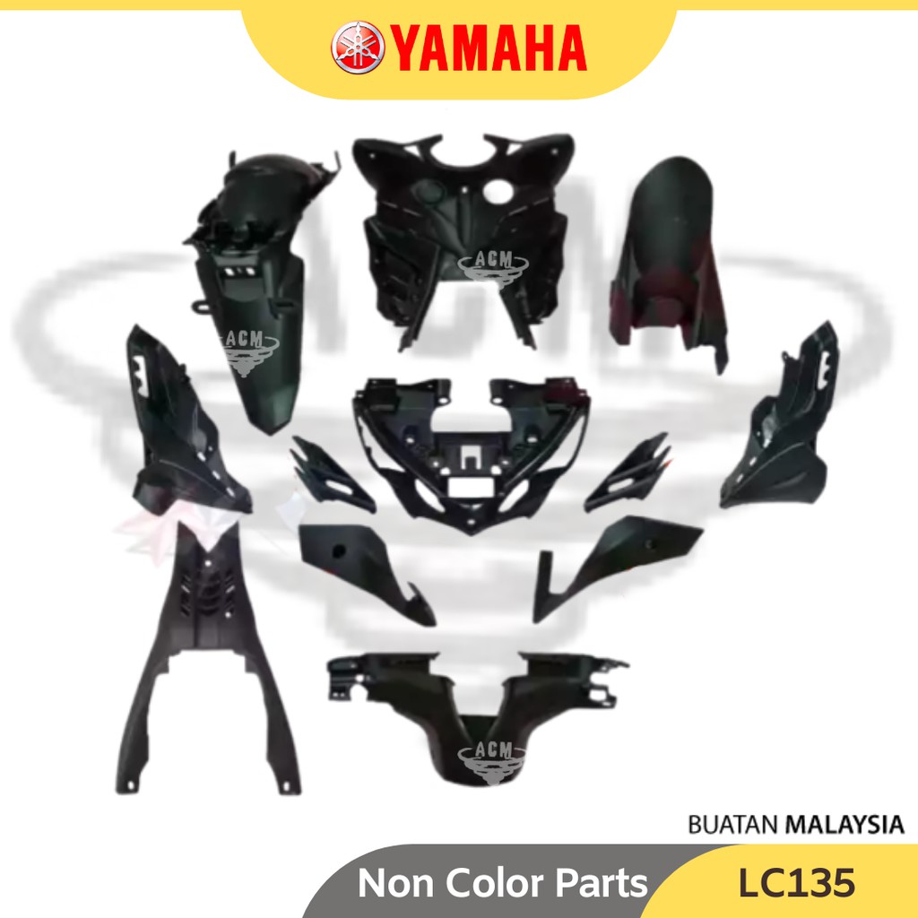 [Shop Malaysia] yamaha lc135 v2 v3 v4 clutch 5 speed 5s inner non color body parts cover set lcnew lc 135lc - 12 pcs set (12 in 1)