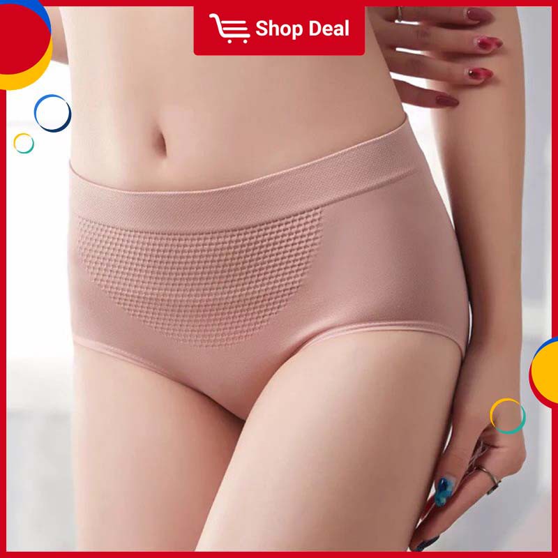 New Sexy💕woman Japanese 3d Honeycomb Warm Palace Underwear Seamless Mid Waist Panties Cotton