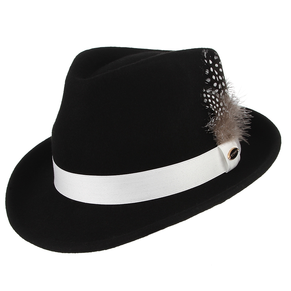 white trilby hat mens