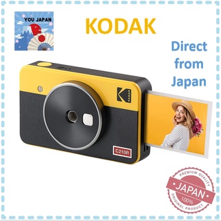 Kodak Mini Shot 2 Retro Instant Camera/Cheki/Polaroid Camera + Smartphone Printer [Yellow/Photo 5.3x8.6cm] Camera + 8 Sheets C210R (Direct from Japan)