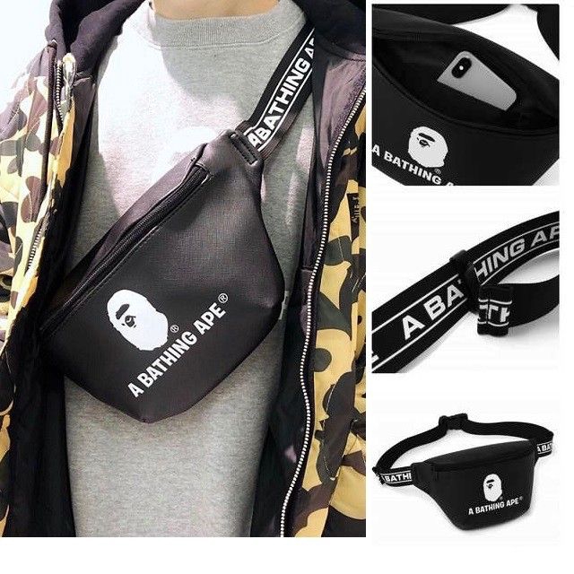 bathing ape bum bag