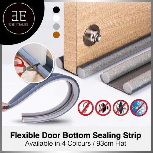 Door Bottom Gap Seal Strip Blocks out Insects Dust and Noise Reduction Windproof antipeeping