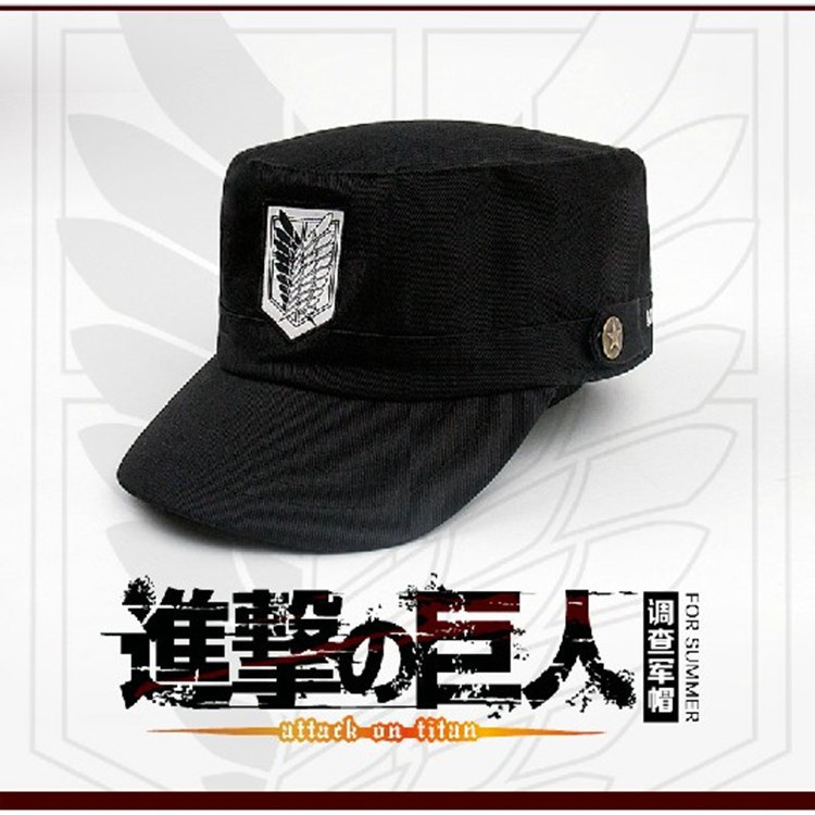 Anime Cosplay Props Attack On Titan Shingeki No Kyojin Sun Hat Survey Corps Cap Shopee Singapore