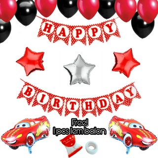 Birthday Balloon Decoration Package Happy Birthday Car Theme Cars Shopee Singapore