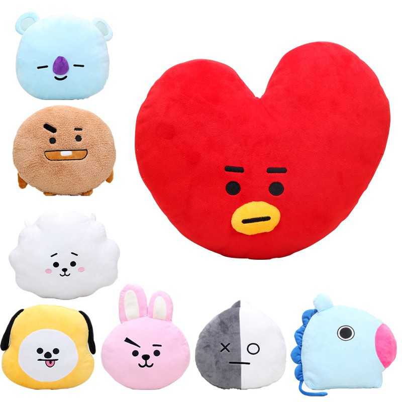 bts heart plush