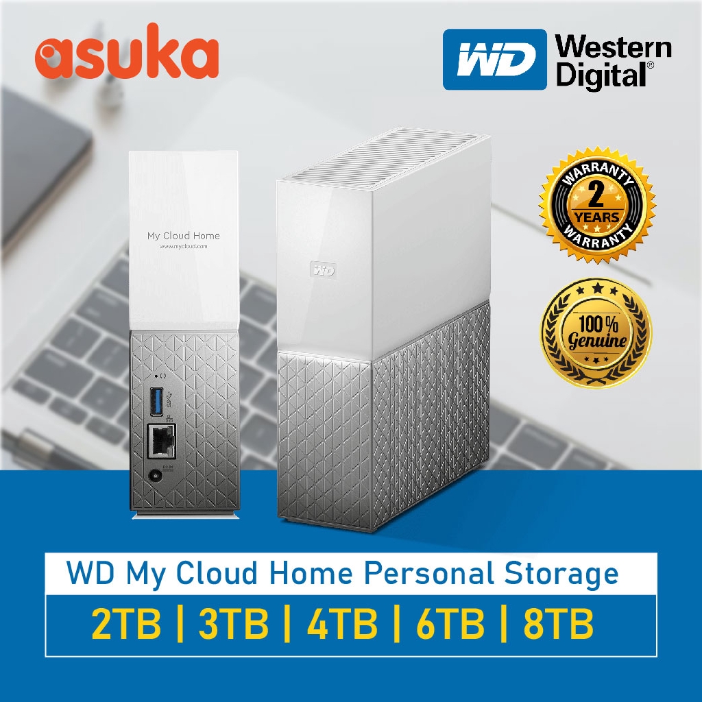 Western Digital Wd My Cloud Home Personal Storage 2tb 3tb 4tb 6tb 8tb Shopee Singapore