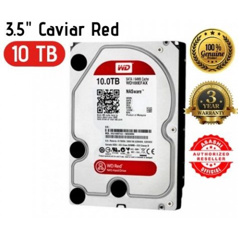 Western Digital Wd Red Nas 3 5 Sata 1tb 2tb 3tb 4tb 6tb 8tb 10tb Hdd Shopee Singapore