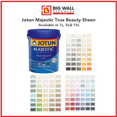 Jotun 5l Majestic True Beauty Sheen Available In 1l 5l 15l Big Wall Hardware Shopee Singapore