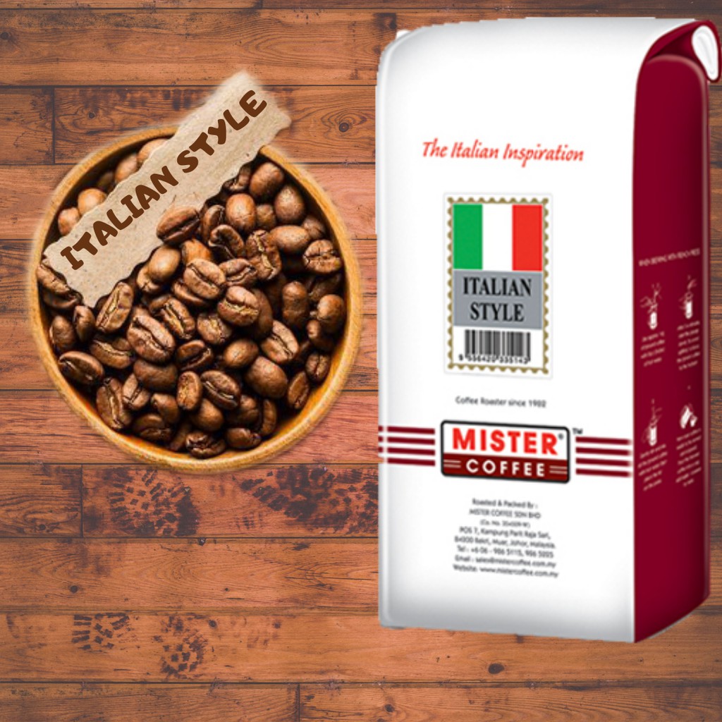 Shop Malaysia Mister Coffee High Quality Coffee Bean Espresso Series Italian Style 500g Coffee Bean Ground Coffee Shopee Singapore