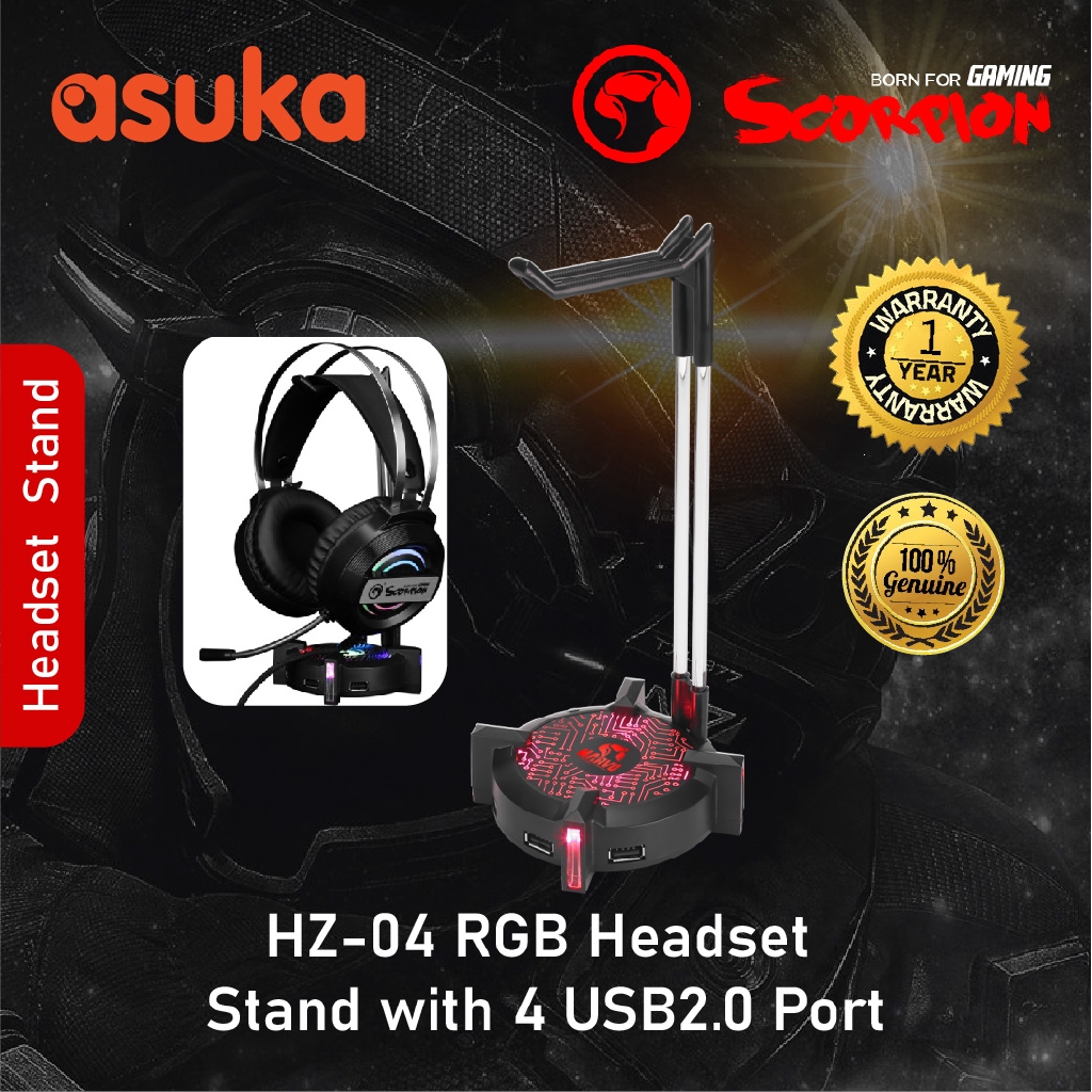 headset stand with light