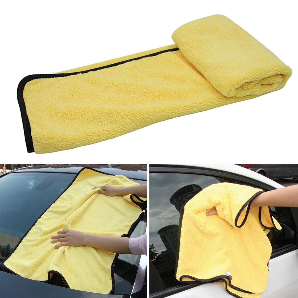 Car Wash Super Absorbent Microfiber Towel Cleaning Drying Cloth Duster 92*56cm 