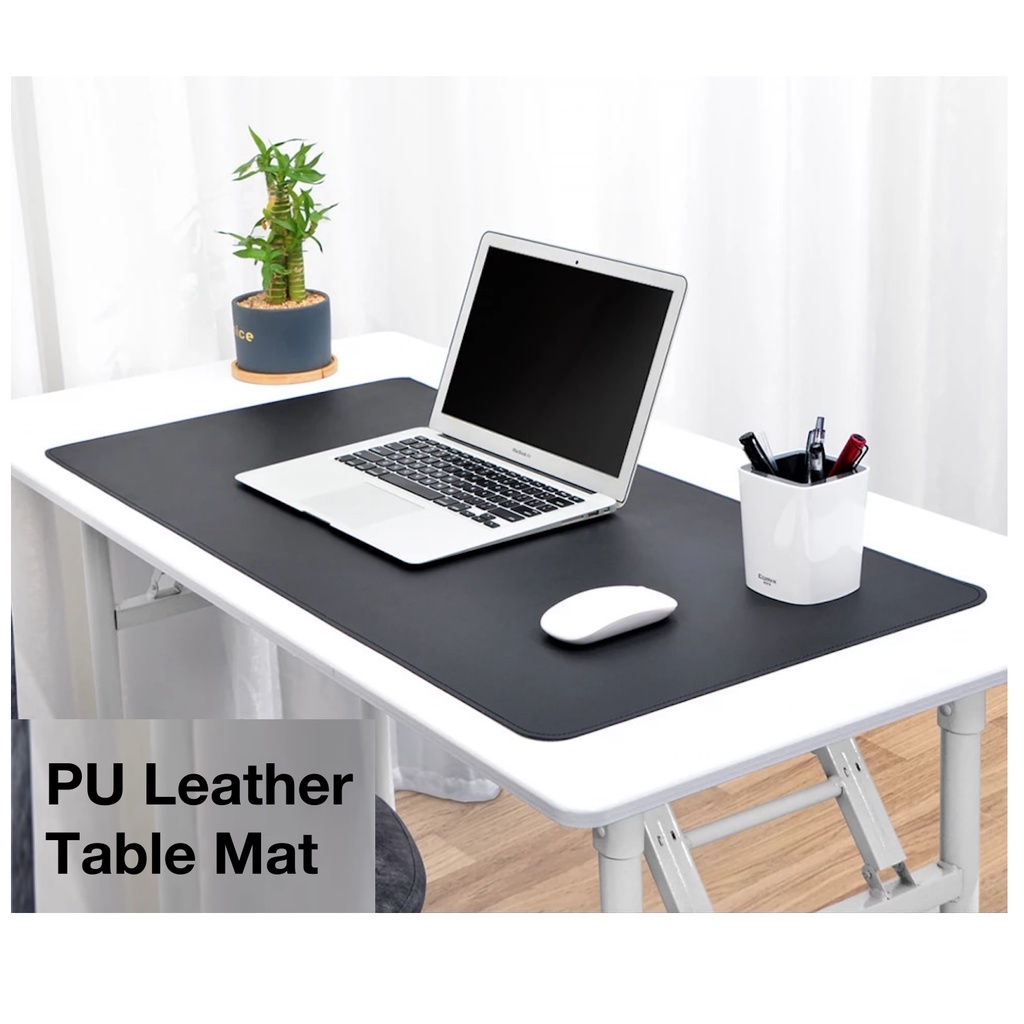 Leather Desk Mat PU Leather Table Protector Mouse Pad Large Study Desk