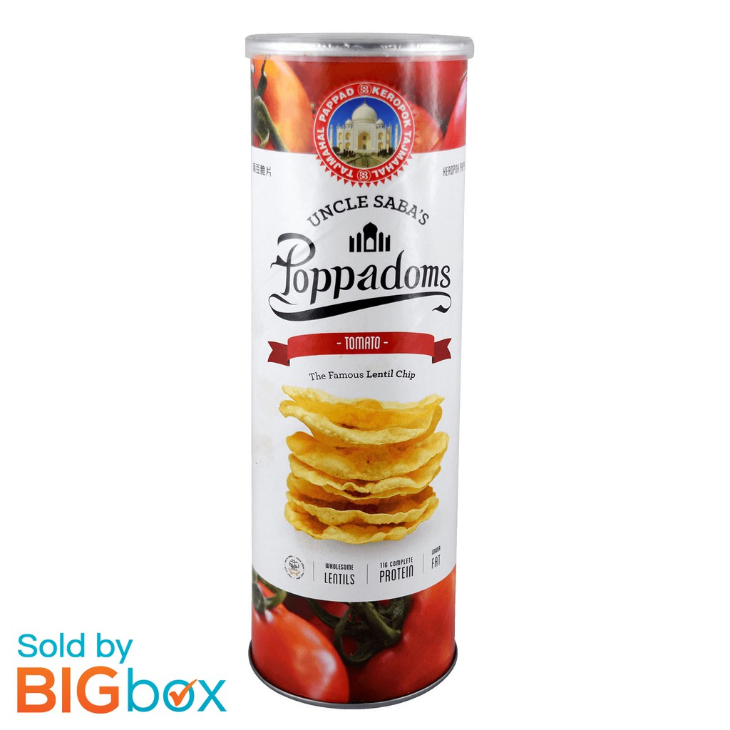 Uncle Saba S Poppadoms Tomato 70g Shopee Singapore