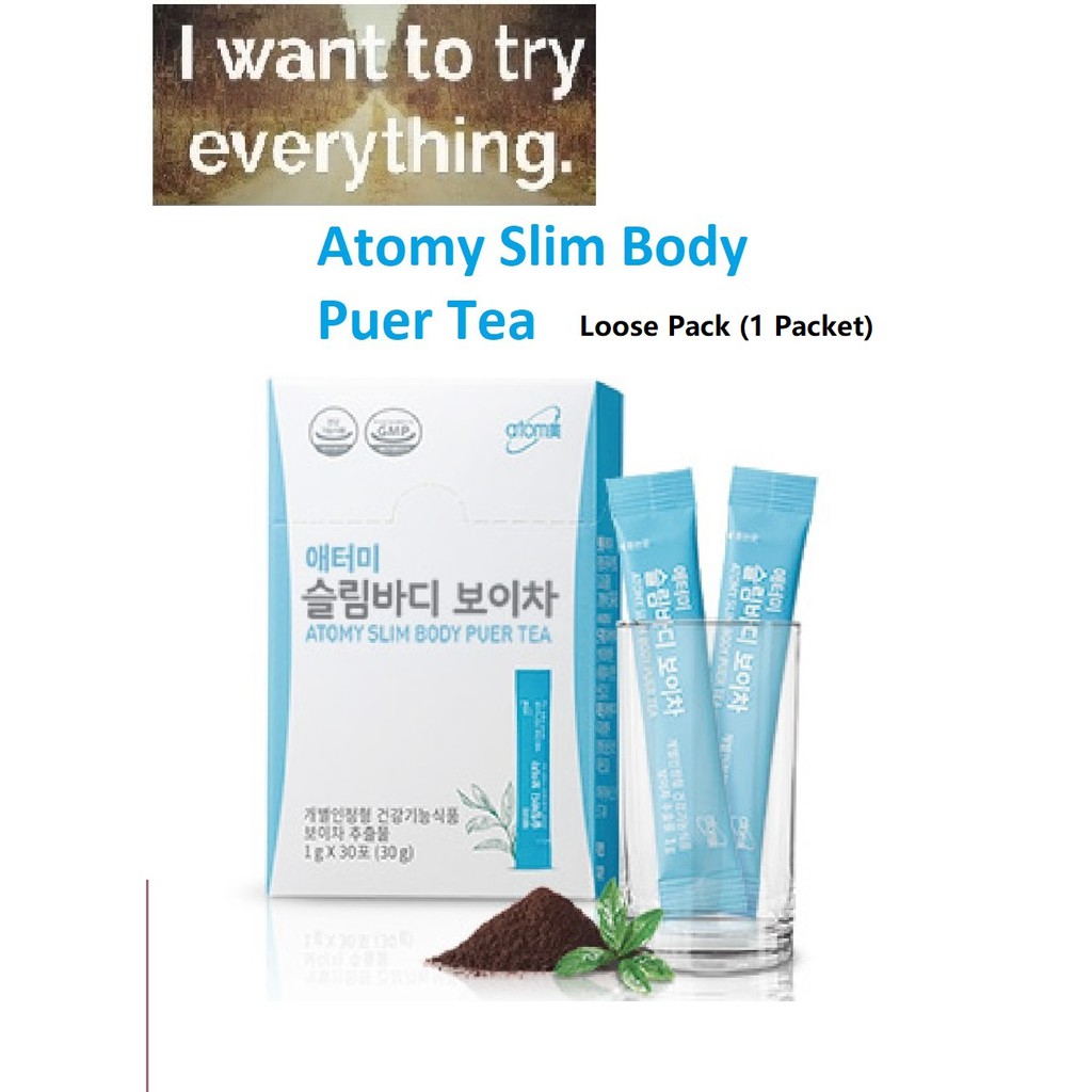 Atomy Slimming Body Puer Tea 艾多美瘦身减肥普洱茶 1g Loose Pack 1 Sachet Shopee Singapore