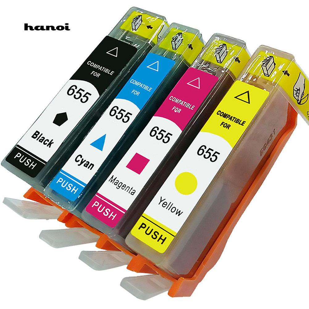 Hn 4pcs Compatible Ink Cartridges For Hp 655 Deskjet 3525 4615 4625 5525 6520 6525 Shopee Singapore