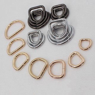 Image of Silver Black Gold D tite D ring semicircle buckle DIY bag Luggage Accessories metal Hardware