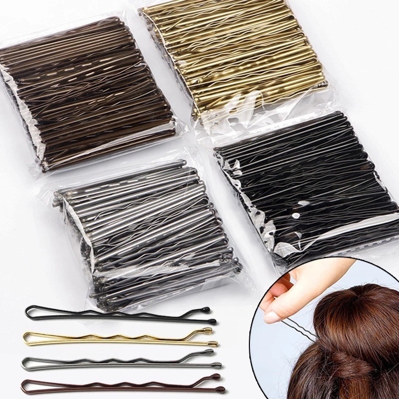 50Pcs/Set 5cm Durable Hairpins Curly Wavy Grips Hairstyle Hair Clip Women  Girls Bobby Pins Hair Styling Accessories Supplies | Shopee Singapore