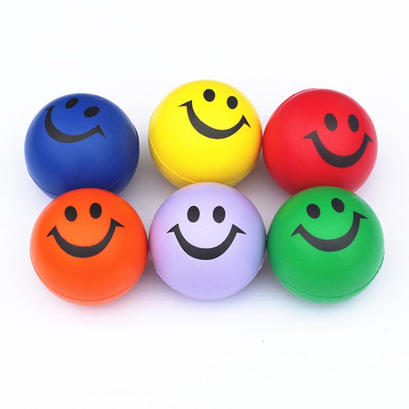 Squeeze Ball Smile Face Hand Wrist Exercise Stress Relief Venting Ball ...