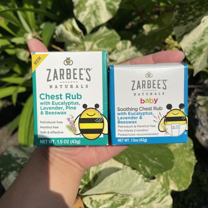 Zarbees Baby Soothing Chest Rub 42gr with Eucalyptus, Lavender, Beeswax