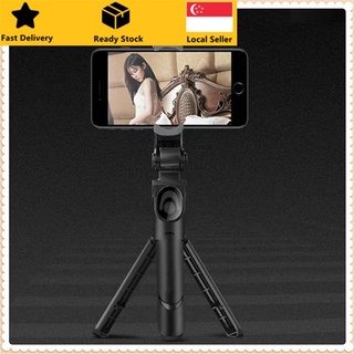 💛SG Stock💛 Selfie stick 360° Rotation Tripod Extendable  Bluetooth Selfie Stick Monopod Foldable