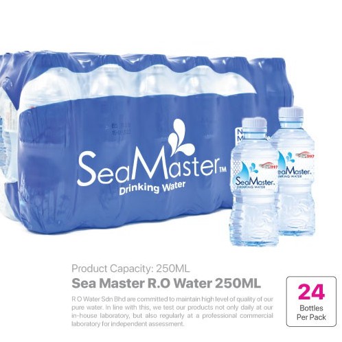 SEAMASTER - RO DRINKING WATER REVERSE OSMOSIS 250ML X 24 (1 CTN ...