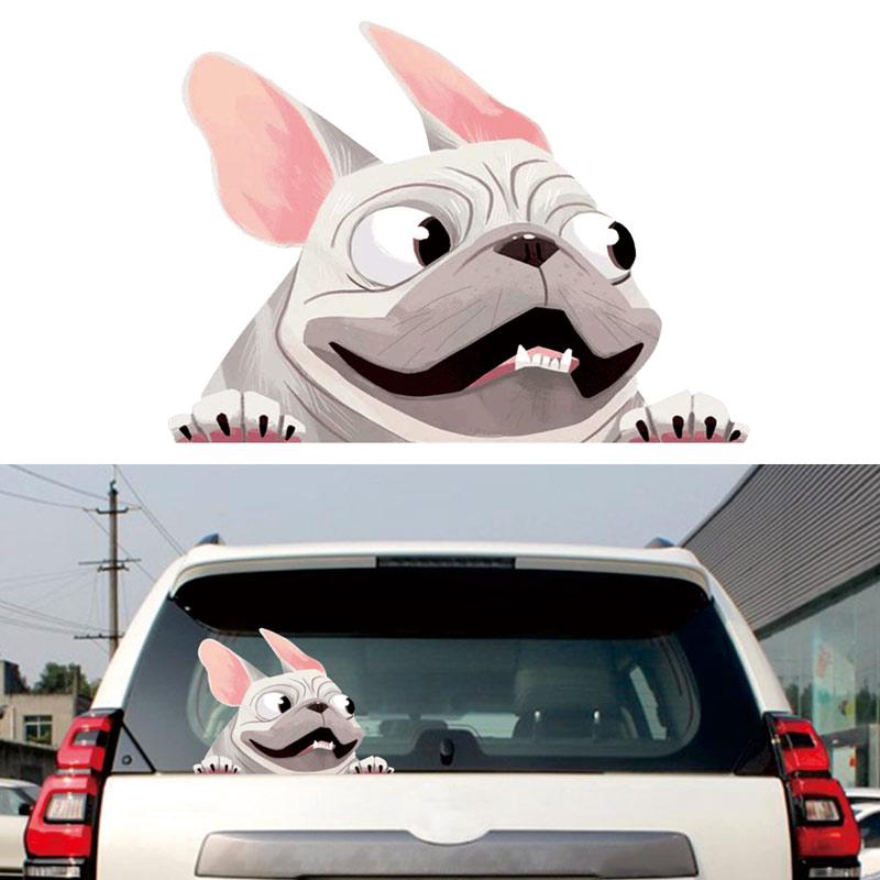 3d Cute Dog Car Decal Stickers Waterproof Vinyl Car Window Decals