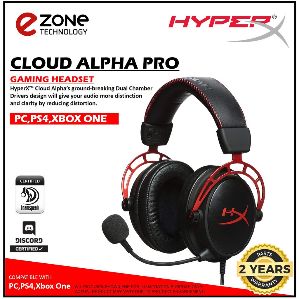 Hyperx Cloud Alpha Pro Gaming Headset Hx Hsca Rd As Shopee Singapore