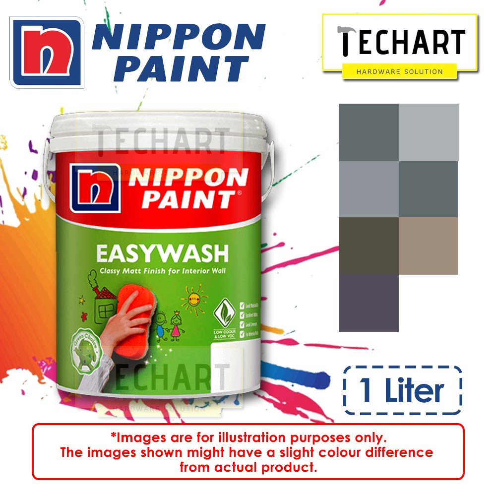  Nippon  Paint  Easy  Wash  1L Top Coat Environmental Friendly 