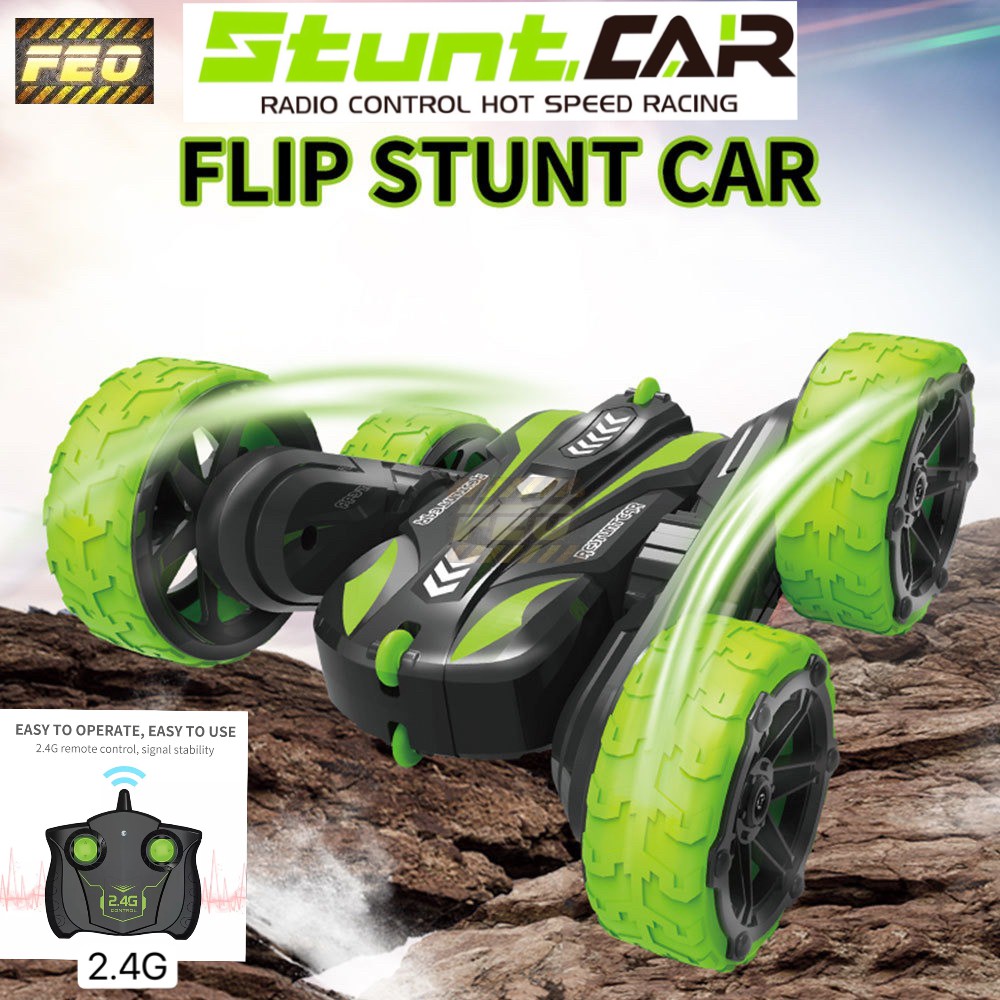 rc flip stunt car