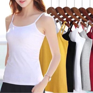 Sexy Women Camisoles Tank Top/ Cotton Girl Solid Color All-match Base Vest Camisole/ Intimates Ladies Cami Tops