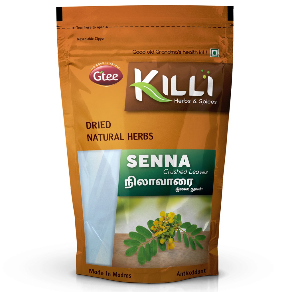 Killi Herbs & Spices Senna Crushes Leaves Powder (Nilavarai, Sonamukhi