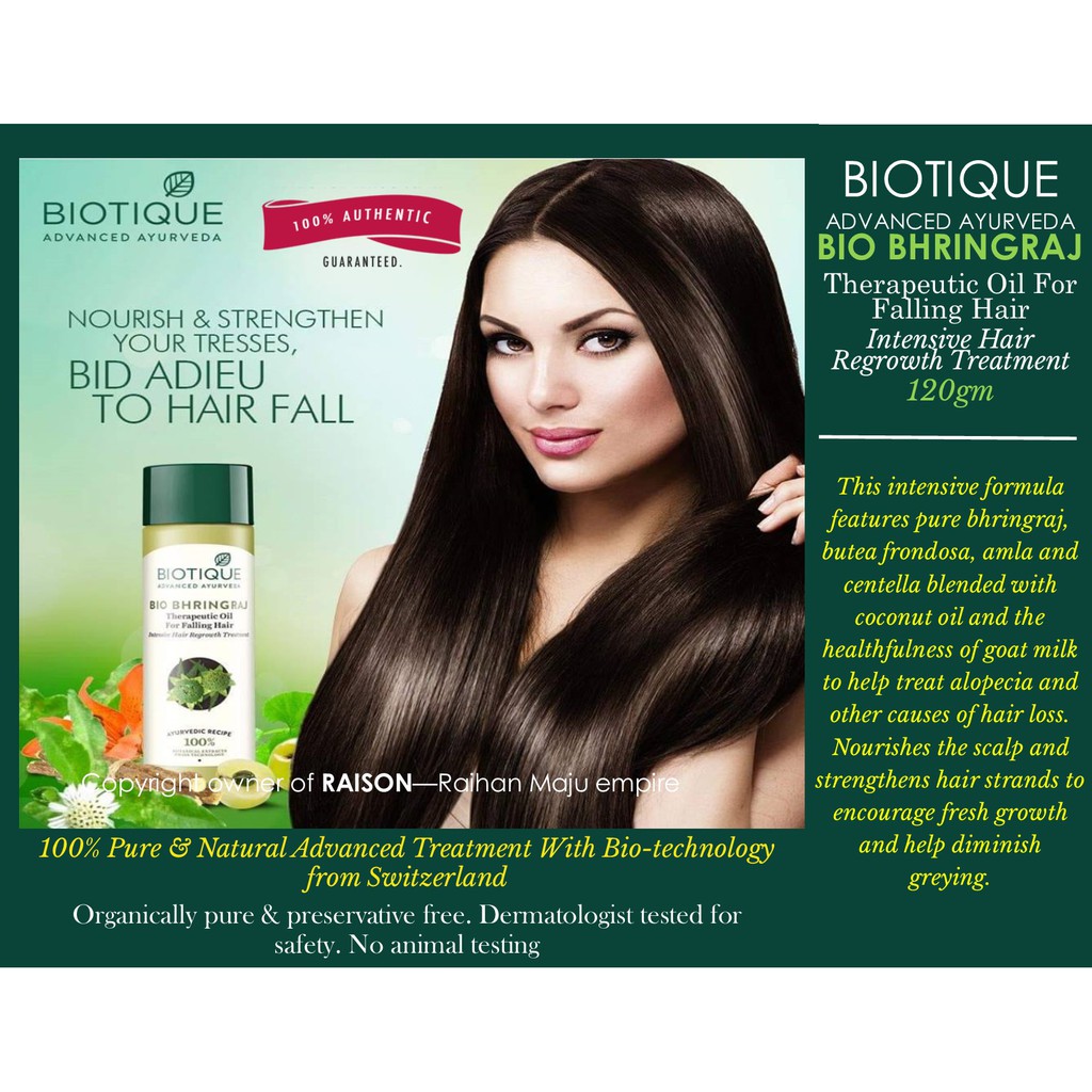 Biotique Advanced Ayurveda Therapeutic Oil Intensive Hair Regrowth  Treatment 120Gm | Shopee Singapore