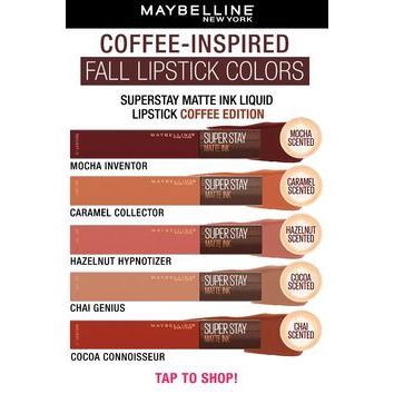 maybelline lipstick coffee edition
