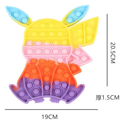 💥【24h Shipped】💥New Rainbow Pop It Round Fidget Kids Toy Push Bubble Stress – >>> top1shop >>> shopee.sg
