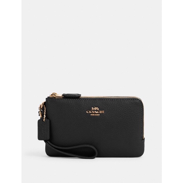 coach double zip wristlet price
