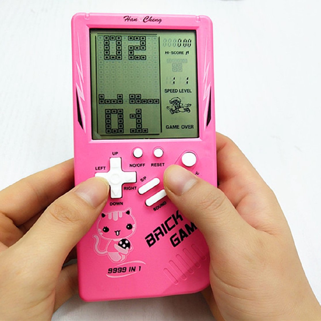 Kids Electronic Tetris LCD Brick Game Handheld Game ...