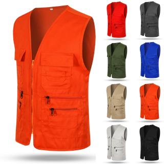 Image of Men's Multi Pocket Travelers Fishing Photography Director Casual Outdoor Vest