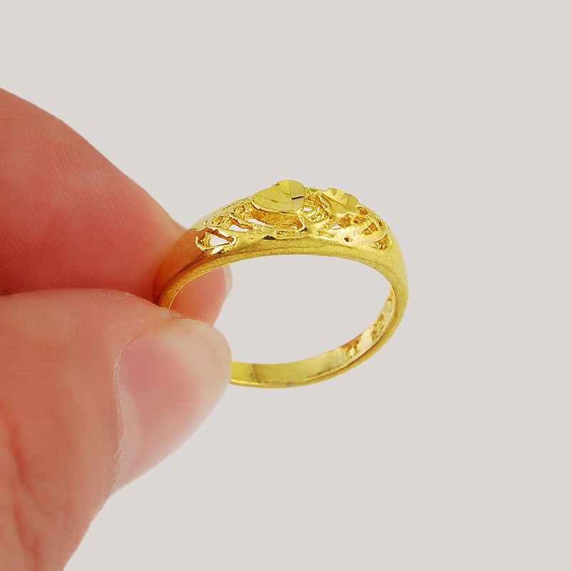 In Stock Cincin Tunang Emas 916 Design Padu Shopee Singapore