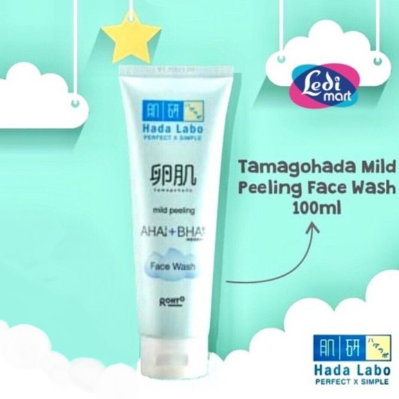 hada labo mild peeling face wash