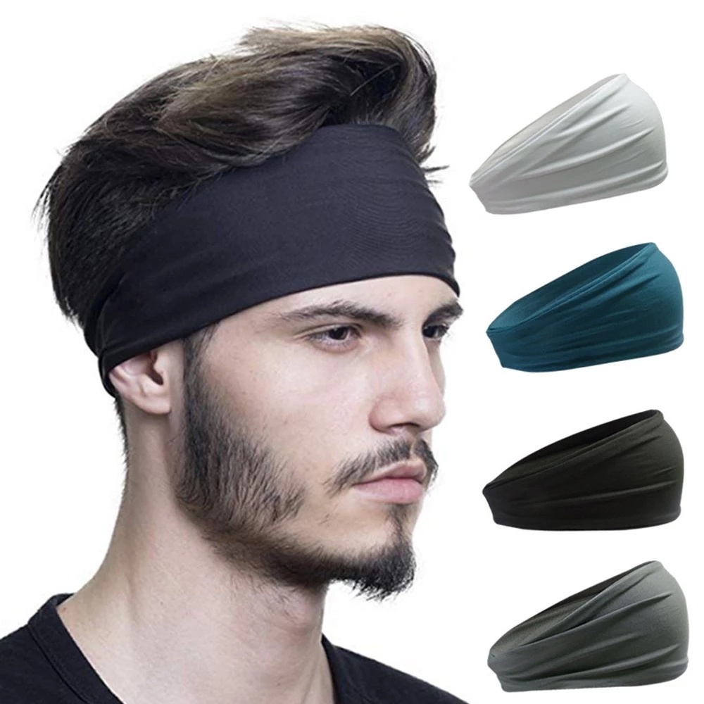1 Pc Absorbent Sport Sweat Headband For Men Women Yoga Hair Bands Sweatband  Outdoor Cycling Running Sports Accessories | Shopee Singapore