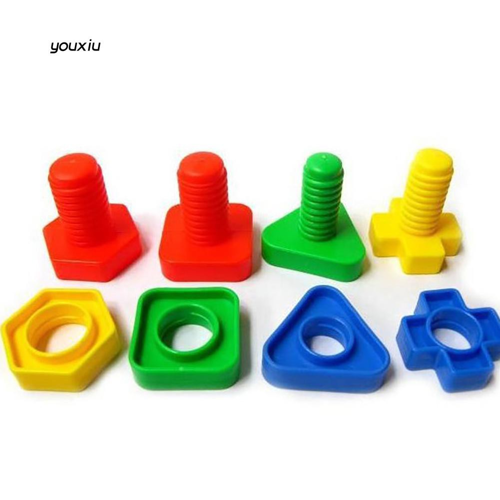 40pcsset 3d Colorful Screw Nuts Bolts Building Puzzle Game Intelligent Kids Toy - details about 24pcs no repeat block roblox legends champions classic noob captain figure gift