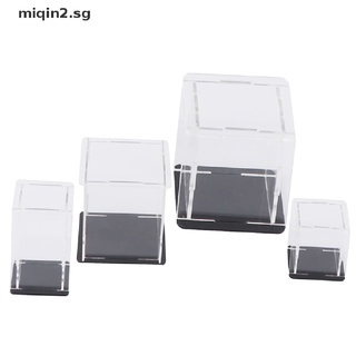 [MQ2] Acrylic Display Case Self-Assembly Clear Cube Box UV Dustproof Toy Protection [sg] #6
