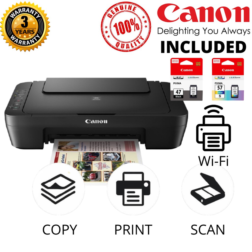 Canon Printer Pixma E470 Ink Efficient All In 1 Inkjet Printer Rm30 Ewallet Shopee Singapore
