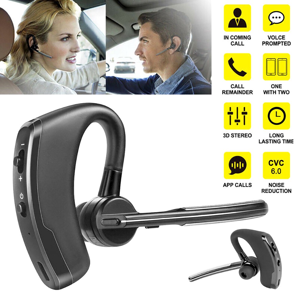 bluetooth mono headset with noise cancellation