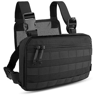 PRIA Waterproof Tactical Men's Chest Bag - Latest Men's Chest Bag - Latest Front Chest Sling Women's Bag | Tactical rib chest bag
