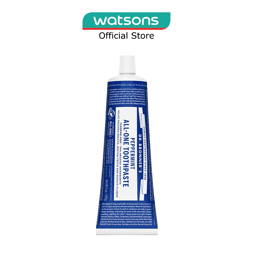 DR BRONNER'S Peppermint Toothpaste 140 G Shopee Singapore