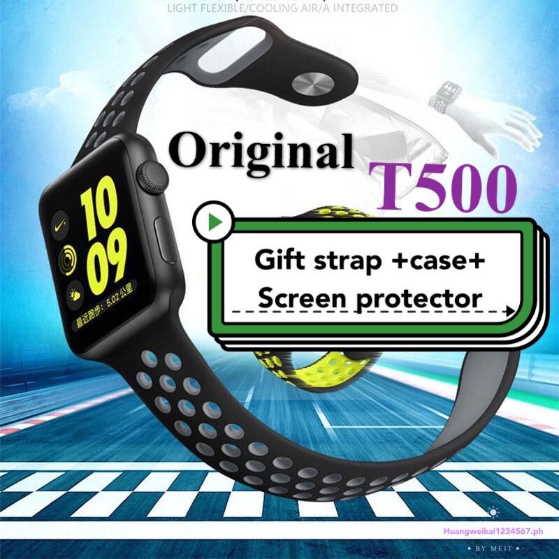 Watch Serie 5 6 T500 Smart Watch Bluetooth Call Music Play 44mm Waterproof For Apple Ios Android Vs W26 Watch 6 Shopee Singapore