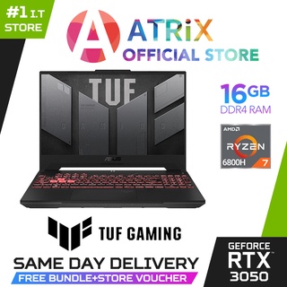 【Express|MS Office|Ext. WTY】TUF GAMING A15 FA507RC-RTX3050/FA507RE-RTX3050Ti/FA507RM-RTX3060 | R7 6800H | 16GB DDR4